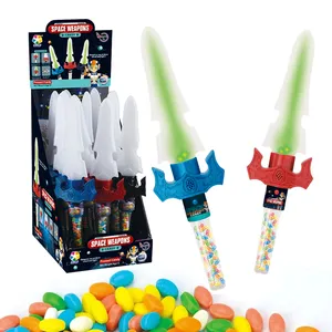 太空武器糖果玩具剑用声光硬糖批发