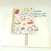Logo personnalisé disponible en service album personnalisé rebut réutilisable journal papier planificateur autocollant livre pour enfant