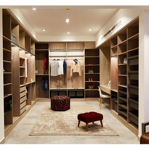 Système de dressing ouvert du sol au plafond, combinaison de placard de rangement pour chambre à coucher, dressing intégré - Product Image 1
