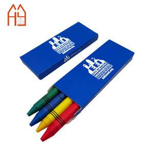 Juego <span class=keywords><strong>de</strong></span> 4 Mini Crayones <span class=keywords><strong>de</strong></span> Colores <span class=keywords><strong>de</strong></span> Alta Calidad para Regalo Promocional Escolar, Impresión y Empaque Personalizados Bienvenidos - Product Image 3