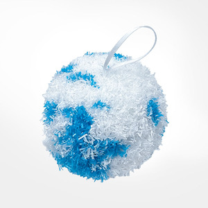 Blue White <b>Sponge</b> Scrubbing Ball Soft Non Scratch Bath Cleaning Pad Round <b>Bathroom</b> Scrubber for Tile Glass Tub - Product Image 1