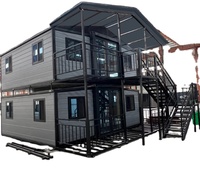Casa Contenedor Expandible de Lujo de 20 pies, Estándar AU/NZS, Casa Modular Prefabricada de 2 Dormitorios con Pared de Vidrio