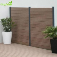 Clôture de piscine en composite bois-plastique ignifuge, pas de clôture en vinyle utilisée