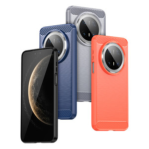 Funda de teléfono de fibra de carbono a prueba de golpes TPU contraportada para Huawei Mate 70 Pro - Product Image 2