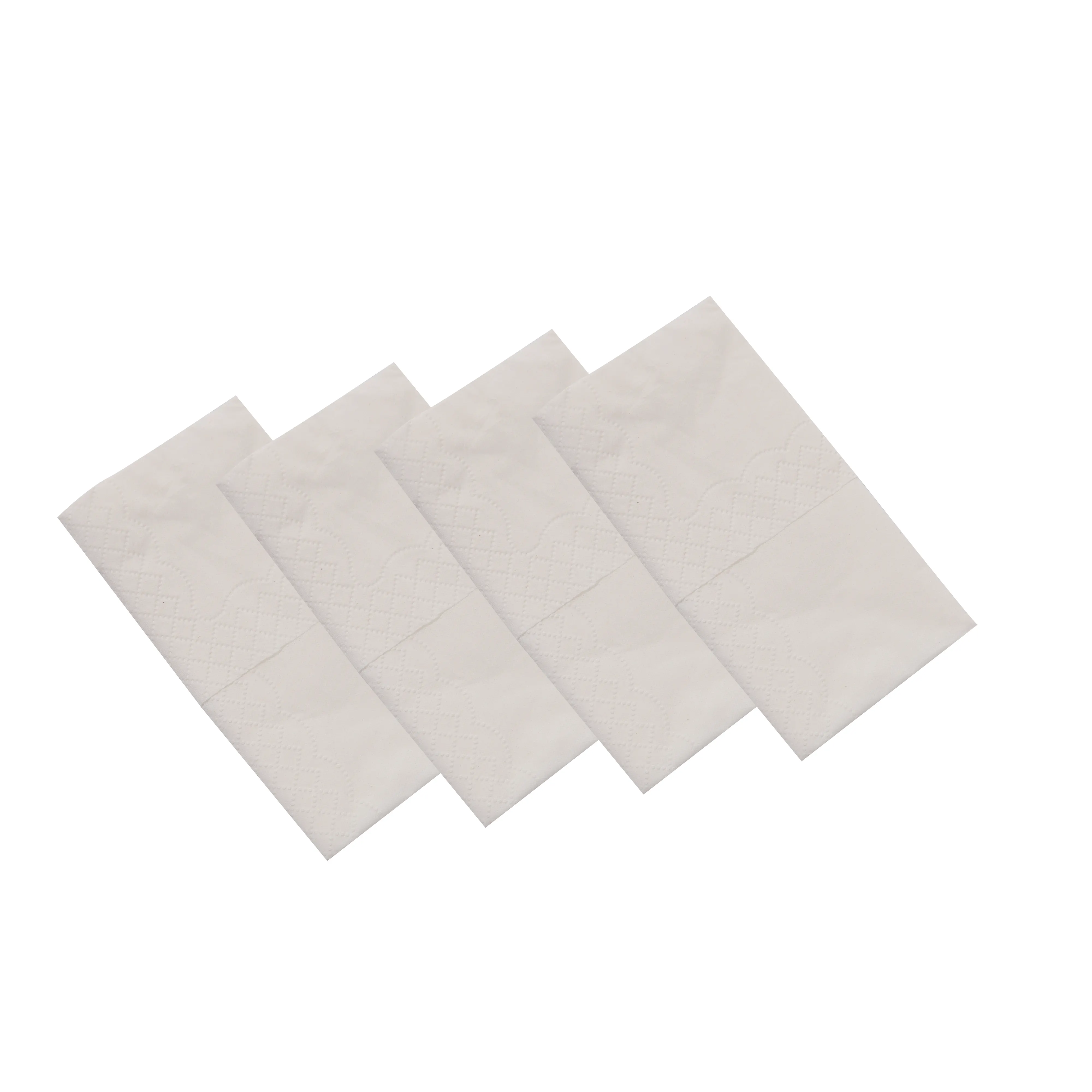Pañuelo facial de bolsillo Mini de 3 capas blanco virgen de alta calidad personalizado