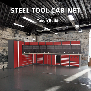 Meilleur prix Armoire à outils réglable 3 tiroirs en métal robuste de 72 pouces, blanche, conception OEM personnalisable pour atelier, voiture, garage - Product Image 3