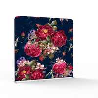 Tissu de tension personnalisé de vente en gros 8*8 FT photomaton Pop Up affichage toile de fond support