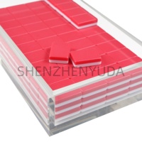 Boîte d'emballage de sécurité de collection de carreaux colorés Lucite de vitrine de luxe en acrylique Mah Jongg