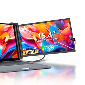 2024 Groothandel 15.4 Inch Groot Scherm Formaat Dual Screen Monitor Voor Laptop