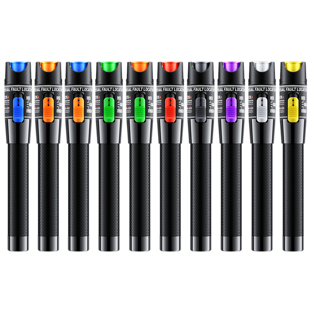 Red Light Source Fiber Optic Cable Tester Tool 5mw 10mw 20mw 30mw 50mw Visual Fault Locator 5/10/20/30km VFL 50KM FTTH