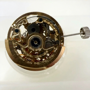 Movimiento Mecánico Doméstico para Reloj Hangzhou 2189, Movimiento Seiko Esqueletizado Dorado de Tres Agujas - Product Image 3