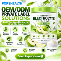 Poudre de boisson énergétique électrolytique à formule personnalisée, marque privée, supplément d'hydratation instantanée, certifié GMP