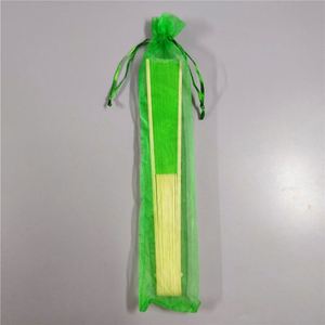 Éventails de mariage chinois personnalisés, 8 pouces, grandes tailles, en bambou tressé, pliables à la main, peints sur mesure, écologiques - Product Image 6
