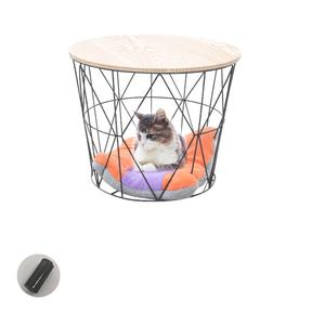 Table d'appoint ronde en métal décorative pour animaux de compagnie, grande <span class=keywords><strong>cage</strong></span> pour chien avec <span class=keywords><strong>lit</strong></span> pour animaux de compagnie - Product Image 5