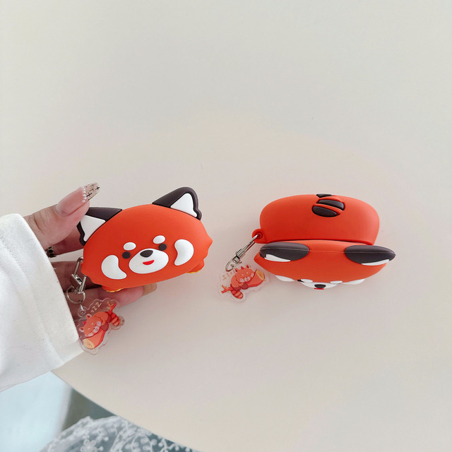 Adorable Baby Panda Compatible with Pro3 Headphones case - 2/4 Generation Cartoon Silicone Protective Cover