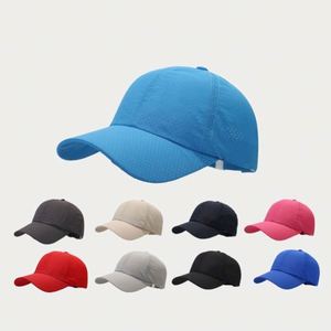 Gorra de Béisbol Transpirable con Orificios de Secado Rápido para Primavera y Verano, Color Sólido, Protección Solar, para Hombre, para Actividades al Aire Libre - Product Image 1