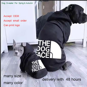 XXL Luxus Welpen Haustier Kleidung niedlichen Sport Stil Anima Hund Gesicht Frühling WInter Pullover Hund Kostüme T-Shirt Daunen mantel - Product Image 2