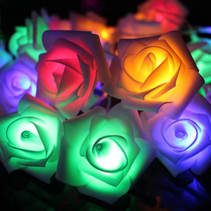 <strong>LED</strong> Light Artificial Rose Flower <strong>String</strong> for Wedding Event &amp; Party Decor for Christmas &amp; Garden Lighting - Product Image 4