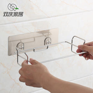 Étagère de rangement de cuisine en acier inoxydable, porte-sac à ordures, étagère de rangement de cuisine - Product Image 1