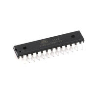 Microcontrôleur AVR 8 bits ATMEGA328P-PU, boîtier DIP-28, 32 Ko de mémoire Flash pour carte de développement industrielle et bootloader