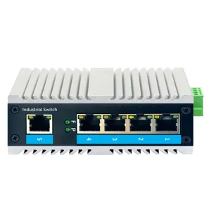 Proveedor 5 8 16 24 puertos Ethernet rápido Gigabit 10g con 2 puertos de enlace ascendente SFP 48V red de fibra óptica POE Swith