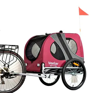 Shanghai Faltbare Wagen Reise träger Extra großer Haustier Hund Fahrrad Fahrrad anhänger