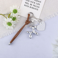 Harsen Bubble Dog Creatieve hanger sleutelhanger tas hanger alles matchend mobiel telefoonkoord leer geweven