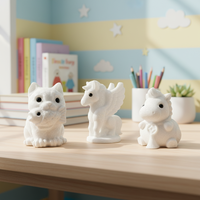 Vente en gros de sculptures d'animaux en jade blanc naturel, pierres de guérison en cristal, figurines d'animaux mignons pour la décoration de la maison