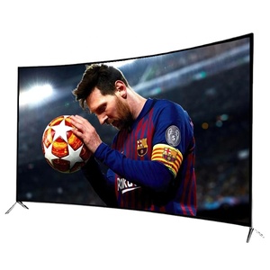 ราคาโรงงานขายส่ง ทีวีโค้ง/ธรรมดา รับผลิตตามสั่ง (OEM) ทีวีสมาร์ท 4K ขนาด 50-85 นิ้ว ทีวี LED แอนดรอยด์ HDTV ความละเอียด Full HD ทนทานไม่แตกหัก - Product Image 1