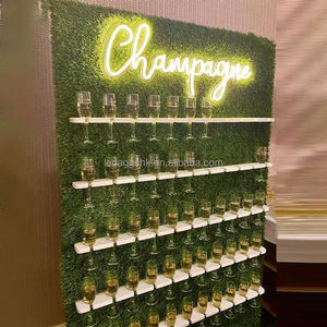 Soporte de Pared para Copas de Champán de PVC Negro para Decoración de Bodas, Venta Caliente de LEDA, Decoración para Eventos - Product Image 5