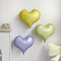Ballons en feuille d'hélium en forme de cœur blanc mat jaune rose bleu de 20 pouces en gros pour la décoration de fête d'anniversaire, de mariage, de la Saint-Valentin