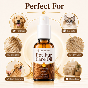 Huile de Soin Capillaire Liquide Nourrissante Longue Durée pour Animaux de Compagnie (Chiens et Chats) – Hydratation Naturelle et Fraîcheur – Marque Blanche - Product Image 3