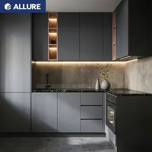 Allure Tủ Bếp Hiện Đại Phong Cách Hiện Đại Sang Trọng Châu Âu Tủ Hiện Đại Hợp Nhất Tủ Tường Bền Tùy Chỉnh Sơn Mài