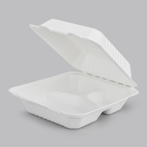 Tùy chỉnh phân hủy sinh học mía bã mía dùng một lần thực phẩm container với nắp compostable Takeaway container cho thức ăn nhanh bao bì - Product Image 3