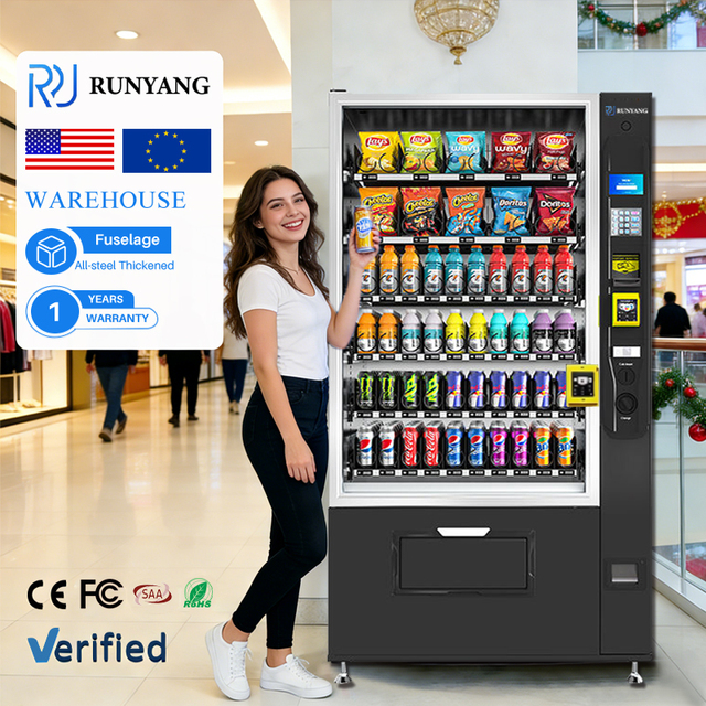 RUNYANG Custom Payment System Beverage Combo Smart Vending Machines for Retail Items Snack Vending Machine for Foods and Drinks