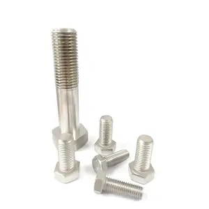 Pernos de ferretería de acero inoxidable, tornillos hexagonales pesados, Super dúplex 2205 2507