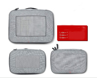 OEM ODM Premium Fashion Nylon Compression Léger Écologique Emballage Cubes 3 Pièces Ensemble Double Fermeture Éclair Extensible Étanche