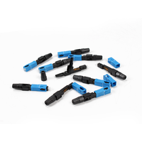 Venta directa descuento conector rápido equipo de fibra óptica SC UPC APC conector rápido adaptador de fibra de PVC y conectores SC FC LC