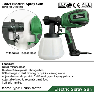 <span class=keywords><strong>Pistolet</strong></span> à peinture électrique HVLP 700W <span class=keywords><strong>Pistolet</strong></span> à peinture portable pour voiture Mini pistolets de pulvérisation électriques portatifs - Product Image 4