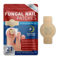 Soins des ongles, patchs antifongiques en hydrogel avec réparation des ongles, lot de 21 pièces dans un emballage OPP, livraison directe