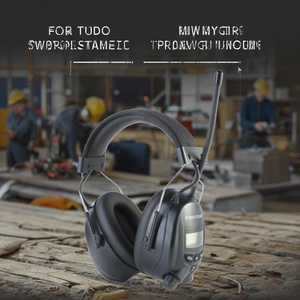 Auriculares <span class=keywords><strong>de</strong></span> protección auditiva <span class=keywords><strong>Bluetooth</strong></span> mejorados <span class=keywords><strong>con</strong></span> Radio FM/AM 25dB NRR <span class=keywords><strong>orejeras</strong></span> <span class=keywords><strong>de</strong></span> <span class=keywords><strong>seguridad</strong></span> para siega, talleres - Product Image 2