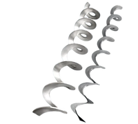 Accessoires de vis sans fin en acier au carbone YQY, lame spirale laminée à froid continue, avec ou sans arbre, capacité 150 kg, garantie 3 mois