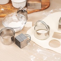 Outils professionnels pour la pâtisserie, ensemble de 5 ou 6 pièces, moule rond, cercle, pâtisserie, beignets, gâteau, biscuits, emporte-pièces avec poignée