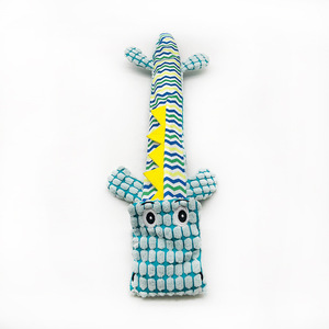 Jouet à mâcher pour animaux de compagnie en peluche couineur, en forme de crocodile, de haute qualité, durable, indestructible et résistant aux morsures, pour le nettoyage des dents - Product Image 4