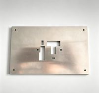 Panneau découpé CNC en aluminium brossé sur mesure, plaque de montage multi-trous pour interrupteur et prise pour armoire d'équipement