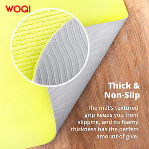 Tapis de yoga Woqi 6 mm d'épaisseur, antidérapant, pliable, pour la remise en forme et le modelage corporel à domicile - Product Image 4