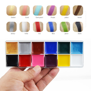 <span class=keywords><strong>Paleta</strong></span> de <span class=keywords><strong>pintura</strong></span> facial de 12 <span class=keywords><strong>colores</strong></span> para fiesta de Halloween vestido elegante tatuaje <span class=keywords><strong>pintura</strong></span> al óleo arte belleza - Product Image 4