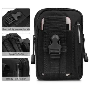 กระเป๋าคาดเอวอเนกประสงค์ Molle Pouch  กระเป๋าคาดเอวแบบยุทธวิธี  กระเป๋าใส่โทรศัพท์  กระเป๋าสตางค์  พร้อมสายรัดปิด - Product Image 2