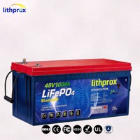 Batterie LiFePO4 48V 100AH 5KW Grade A Marine Cranking Marine RS485 Smart BMS M8 Terminal 6K Cycles CE RoHS IP67 Service OEM ODM