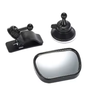New 360 Degree Adjustable Black Baby <b>Car</b> <b>Mirror</b> Rearview Safety Visor with Suction or Clip-On Mounting Option - Product Image 4